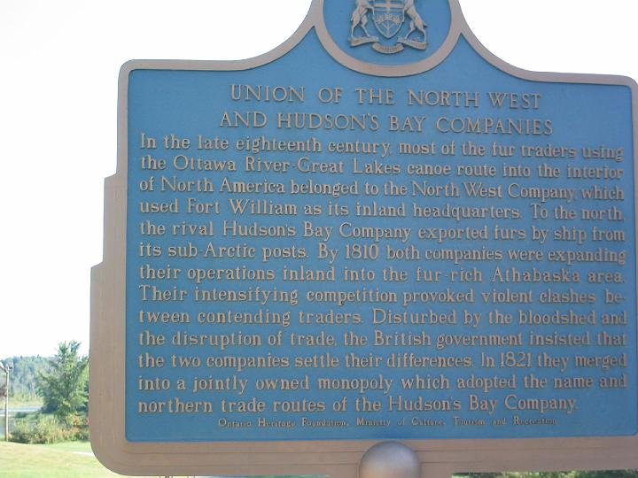 Union of Hudson’s Bay Company (HBC) and the North West Company (NWC)