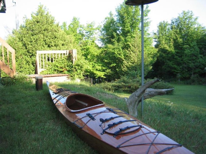Completed kayak